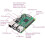 Pour Raspberry Pi 4 Modèle B Dev Board Kit RAM 4G 4 Core CPU 1,5 Ghz 2