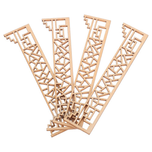 12Pièces D'architecture Bois Beige Pour Maison De Déco 1