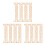 12Pièces D'architecture Bois Beige Pour Maison De Déco 6