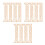 12Pièces D'architecture Bois Beige Pour Maison De Déco 7
