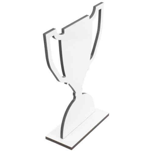 2Pcs Multifunctional Sublimation Trophy Model White Mdf for DIY Gifts 1