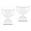 2Pcs Multifunctional Sublimation Trophy Model White Mdf for DIY Gifts 6