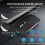 BT5.1+2.4Ghz Wireless Mouse with Mouse Jiggler,Rechargeable 2.4G Mouse, Mouse Mover for USB-Enabled Computer,Black 6