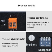 1 Channel Active Video Twisted Pair Transmitter for CCTV Cameras UTP Long Range AHD TVI CVI CVBS 5MP