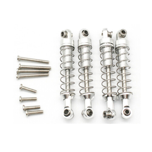 Metal Chassis Pull Rods Drag Link Suspension Silver with 4 Pcs Metal  Damper Silver 2