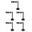 5Pcs Miniature Black Traffic Light Model with Automatic Color Change 4