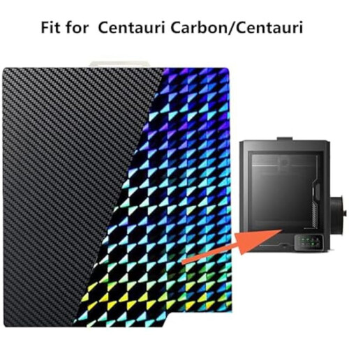 3D Printer Build Plate Double Sided Textured PET Smooth H1H Sheet for  Centauri,271x260mm Heat Bed Flexible 1