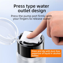 250ml Empty Alcohol Bottles Refillable Press Pump Bottle Clear Dispenser Remover Cleaner Tools Accessory 3pcs