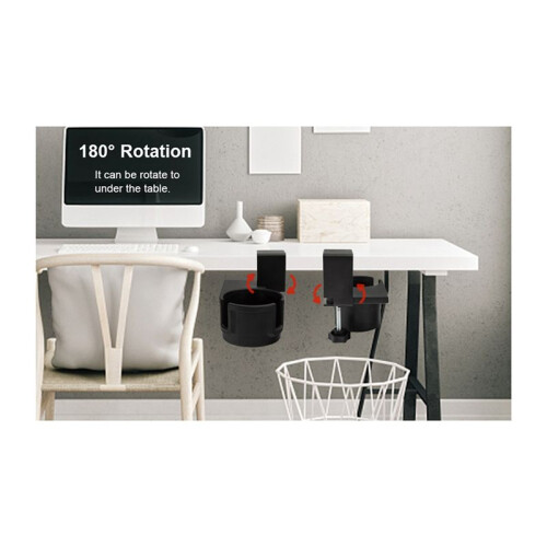 Storage Desk Cup Holder Office Desktop Bracket Computer Desk Fixed Cup Holder Desk Storage Cup Holder