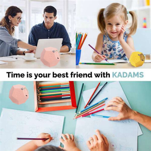 Timer Rotate Dodecagon Rechargeable Timer Sound Vibrate Light Alarm Flip Timer Countdown for Timemanager 2