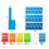 1620Pcs/54 Sheets Cable Labels Tags Cable Markers Self Adhesive Cable Labels Waterproof Tear Resistant Wire Labels 8