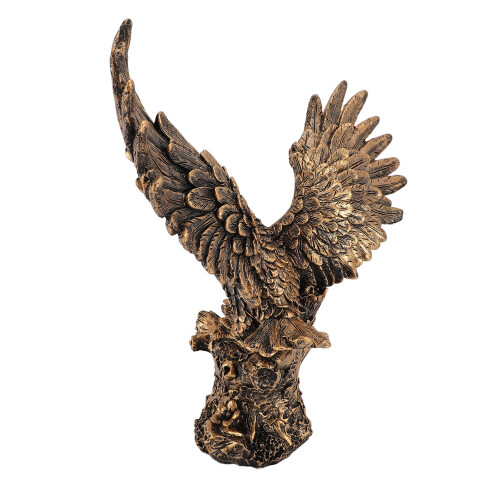 Resin Golden Eagle Statue Office