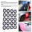 3D Scanning Markers, 200 Pcs 3D Tracking Dots, 12mm ID 19mm OD, High Reflective Reference Point 2