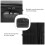 3X Document Bag with Lock, Fireproof 3-Layer Document Storage Box with Waterproof Zipper,Used for Laptops, Documents B 6