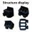 6pc Nozzle Wiper,High-Temperature Resistant Silicone Nozzle Cleaning Brush for  H2D/H2S 3D Printer Accessories 1