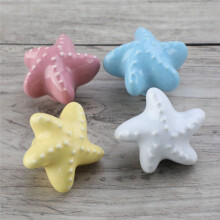 4Pcs Cabinet Drawer Knobs Porcelain Cabinet Knobs Kitchen Door Handles Ceramic Children'S Room Closet Wardrobe Handles