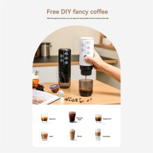 Portable Espresso Maker Wireless Coffee Maker 2 in 1 Small Travel Espresso Machine for Camping Office Hiking RV A