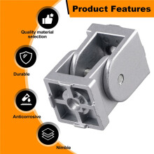 3030 Series Aluminum Extrusion Profile Die-Cast Zinc Alloy Flexible Pivot Joint Connector for Aluminum Profile