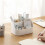 4X Desk Organizer Remote Control Holder Makeup Caddy Box for Home & Office 5