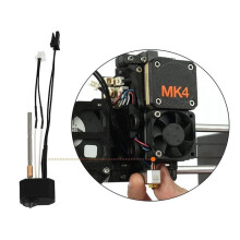 For Prusa I3 MK4 Print Hotend Kit: Nextruder Heater Block Silicone Sleeve Hardened Steel Nozzle 0.4mm 3D Printer Parts