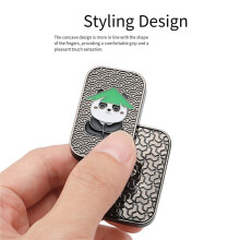 Panda EDC Infinite-Position Tuning Fork Magnetic Slider Fidget Slider Stress-Relieving Toy Office Desk Toys Black
