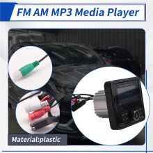 Marine Radio FM AM MP3 Media Player Boat Stereo Waterproof USB AUX Receiver for UTV ATV SPA RZR