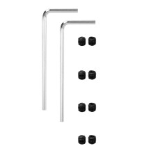 8 Paquetes de Conector de Acoplamiento Cardán de Junta Universal de Acero de 4 mm Una 4 mm