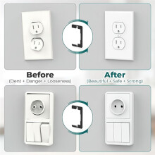 20Pieces Wall Plate Spacers,Flush Fit Equipment Level Plate,Electrical Outlet Spacers,for Fixing Wall Equipment/Switches