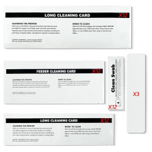 Cleaning Card Kit for ZXP Series 7 ZXP 7 ID Card Printer, 12-Piece ZXP7 Printer & Laminator Cleaning Card Set