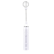 USB-wiederaufladbarer elektrischer Handmixer mit zwei Edelstahl-Einsätzen