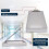 Metal Clipboard with Storage, Silver Dual Layer Clipboard Folio, Letter Size Paper Organizer, with Self Locking 8