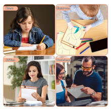 50 Pack Dry Erase Pocket Reusable Sleeves, 5 Different Colors Protective Sleeves for Teachers School Classroom Supplies