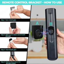 Magnetic Remote Control Holder Wall Mount, Self-Adhesive for TV, Bedside, Air