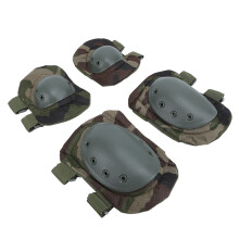 4-teiliges grünes Knie- und Ellbogen-Schützer-Set, TPE-Kunststoff