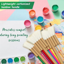 3 Piece Watercolor Watercolor Brush Set, 1 3 5 Watercolor Brush Set for Painting, Bamboo Handle Paint