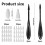 Blending Stumps for Drawing, with 40 Pcs Replacement Sponge Wipes Art Blending Tools for Highlighting, Shadowing 7