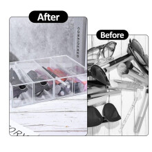 Organiseur en Acrylique, Support de Rangement Transparent pour Ruban Washi avec 4 Tiroirs Coulissants, pour Scrapbooking, Fournitures D'Artisanat
