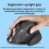 Ergonomic Small Mouse Rechargeable Dual-Mode Silent Wireless Mouse DPI Adjustable Office Mice for  PC Phone B 7