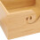Cuenco rectangular de bambú para ovillos con tapa - a prueba de polvo 10