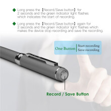 Professional Voice Recording Pen 32G Noise Reduction Voice Recorder Dictaphone Voice Activation Recorder Pen-C