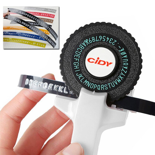 CIDY C101 3D Embossing Label Maker with 2 Black Ribbon, Replace  E101  12965  1880 1610 E5500 Typewriter 1