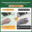 Per  Mouse Wireless  Touch Magic Mouse per  Pro Air  PC Laptop Mouse da Gioco Mouse USB 2.4G Nero 10