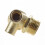 3/8" Female Thread Tube Connector Air Compressor Check Valve Gold Tone 5