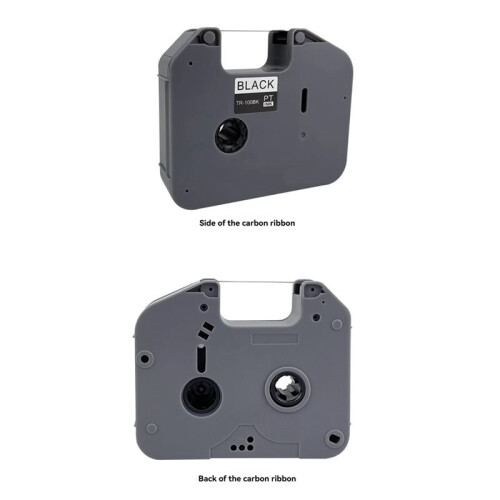 1PCS TR-100BK Black Ribbon Compatible for  Ribbon Printer PT-E800TK 800T PT-850TKW
