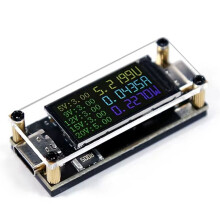 PD100W 5A Mehrzweck-Decoy5/9/12/15/20V 0,96 Zoll Farbbildschirm Spannung Strom Leistung Positives Negatives Elektrodenpad