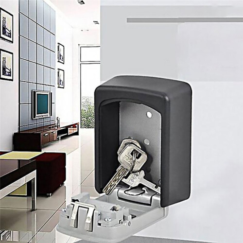 Wall Mounted Key Lock Box Digital Password Lock Office Key Safe Secret Storage Box