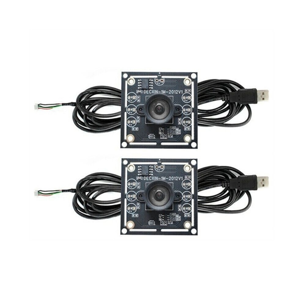 Photos - Other Photo Accessory 2PCS 100 Degree Camera Module 1MP OV9732 1280x720 USB Free Driver Manual Focus,with 3 Meter Cable for WinXP/7/8/10