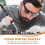 90W Internal Heating Electric Soldering Iron LED Digital Display with  Temperature Control Orange EU Plug 6