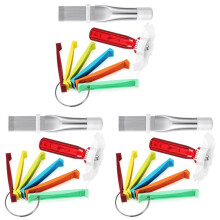 Ensemble de 9 Brosses pour Climatisation Comprenant un Peigne à Ailettes à Anneau FCR6, Nettoyeur D'Ailerons de Climatiseur, Peigne à Ailettes de