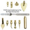 Heat Insert Nut Iron Tip Set ,Pressure  Kit for TS100 Soldering Iron 3D Implanted Hot Melt Nut 6